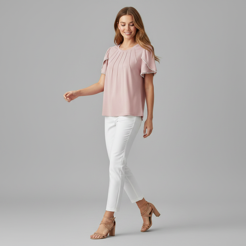 Vanessa Blouse | Women's Top Casual Summer Cotton Blouse