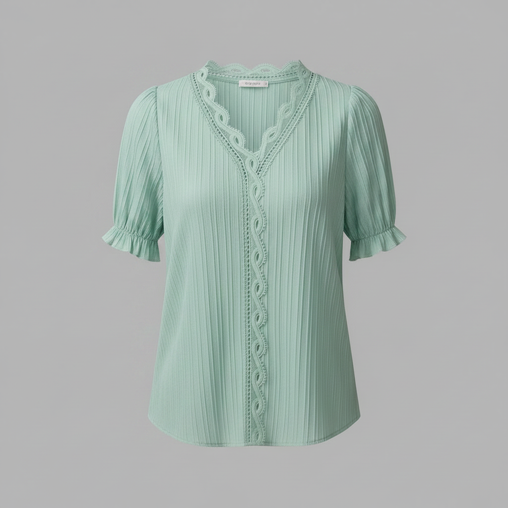 Astrid Puff Sleeve Top | Women's White Blouse for Summer