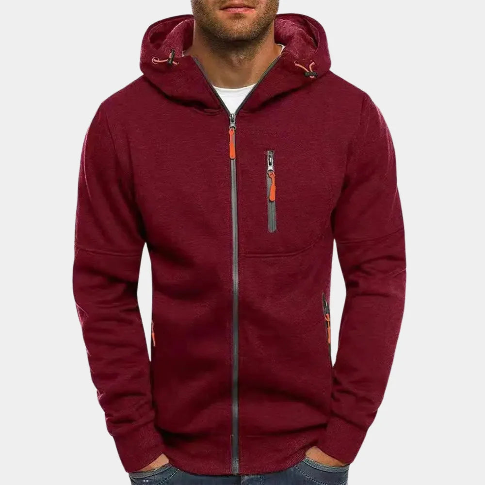 Casual Men's Zip-Up Hoodie | Comfortable Sweatshirt 11