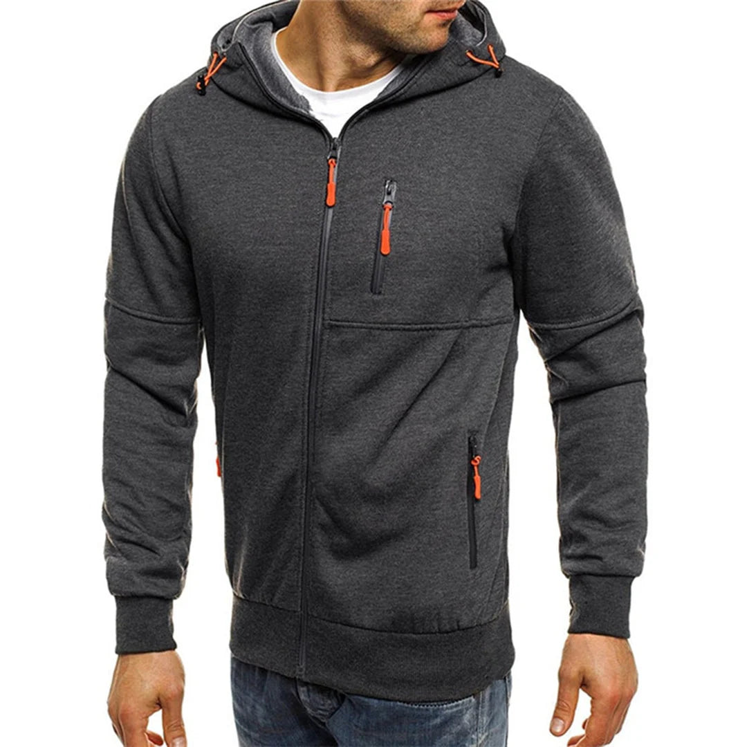 Casual Men's Zip-Up Hoodie | Comfortable Sweatshirt 3