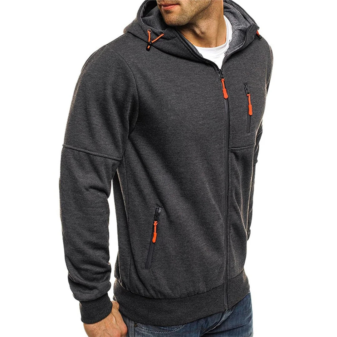 Casual Men's Zip-Up Hoodie | Comfortable Sweatshirt 4