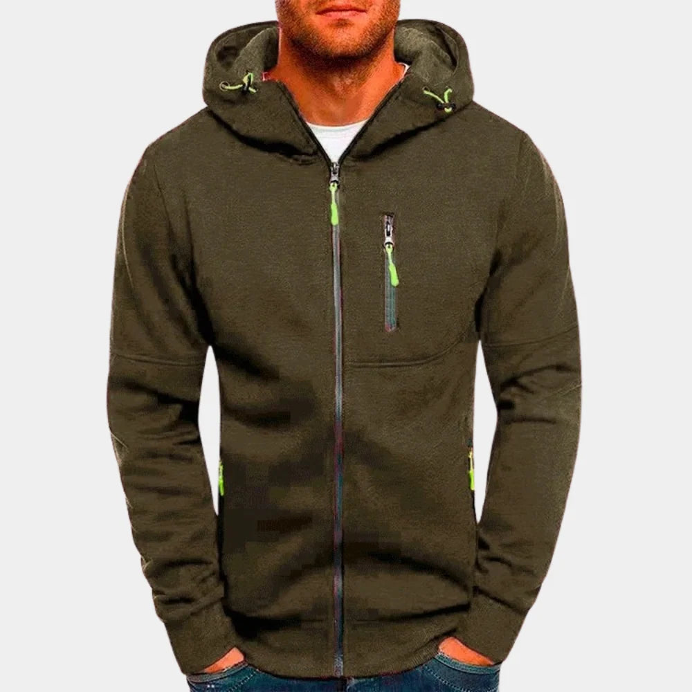 Casual Men's Zip-Up Hoodie | Comfortable Sweatshirt 9