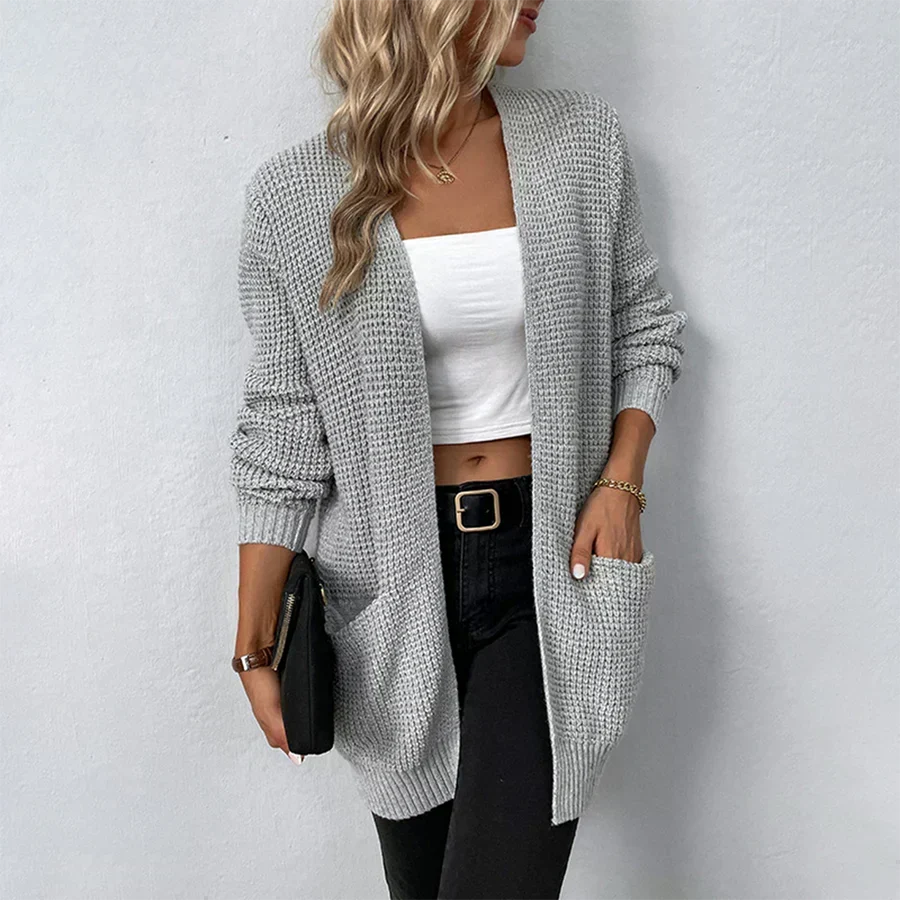 Chunky Knit Long Cardigan | Women's Cardigan Sweater 0