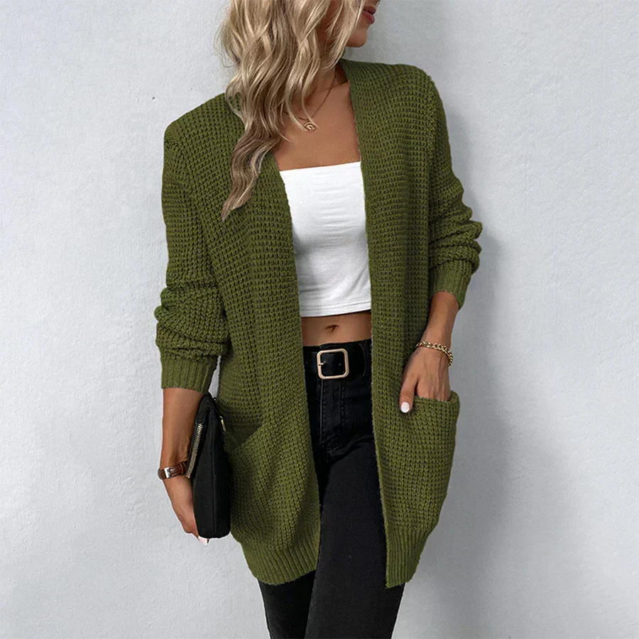 Chunky Knit Long Cardigan | Women's Cardigan Sweater 1