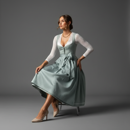 Elegant Dirndl Dress | Women's Oktoberfest Costume Outfit