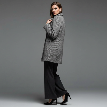 Elegant Long Wool Coat | Women's Winter Coats