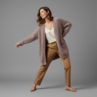 Elegant Women's Black Cardigan | Cozy Layering Essential