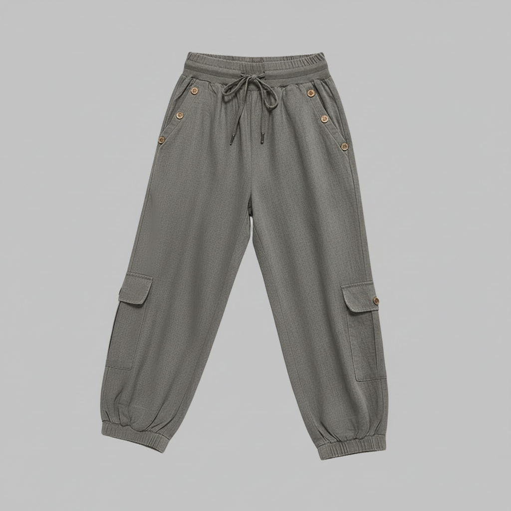 Jana | Women's Casual Trousers with Pockets and Drawstring