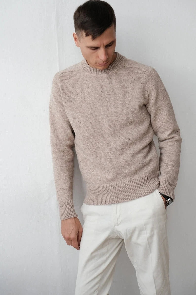 Men's Classic Crew Neck Handmade Sweater 0
