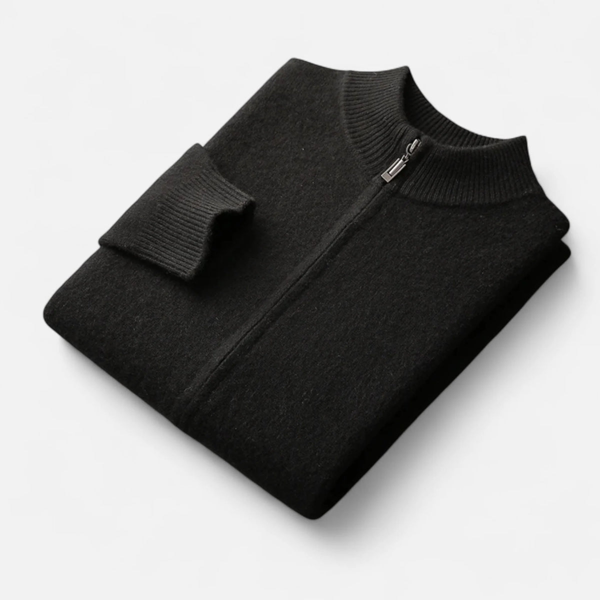 Men's Lightweight Zip-Up Stand Collar Cardigan 5