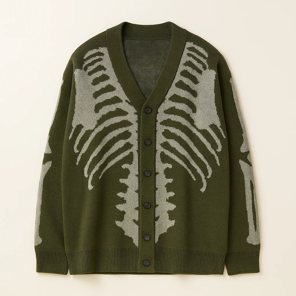 Men's Ribbed Button-Up Casual Cardigan 3