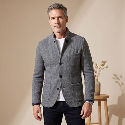 Men's Slim Fit Button-Up Mens Blazer 0