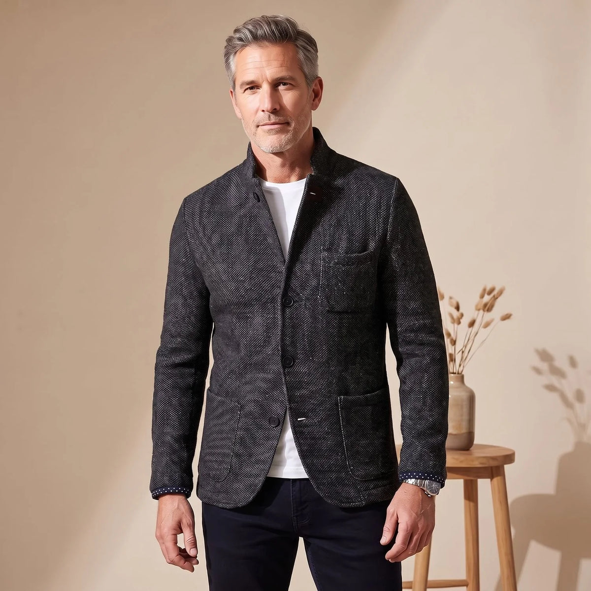 Men's Slim Fit Button-Up Mens Blazer 1