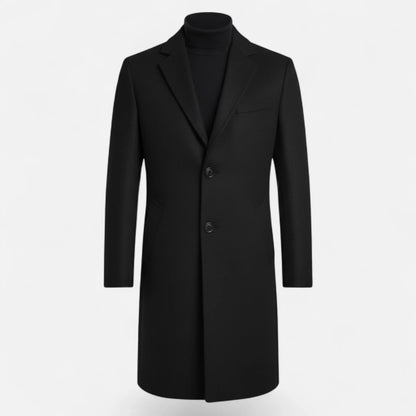 Men's Slim Fit Single-Breasted Mid-Length Trench Coat 3