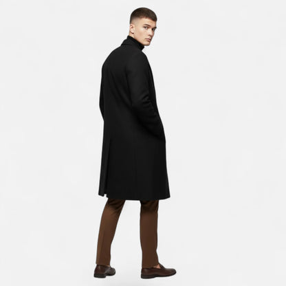 Men's Slim Fit Single-Breasted Mid-Length Trench Coat 5