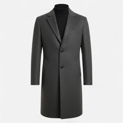 Men's Slim Fit Single-Breasted Mid-Length Trench Coat 6