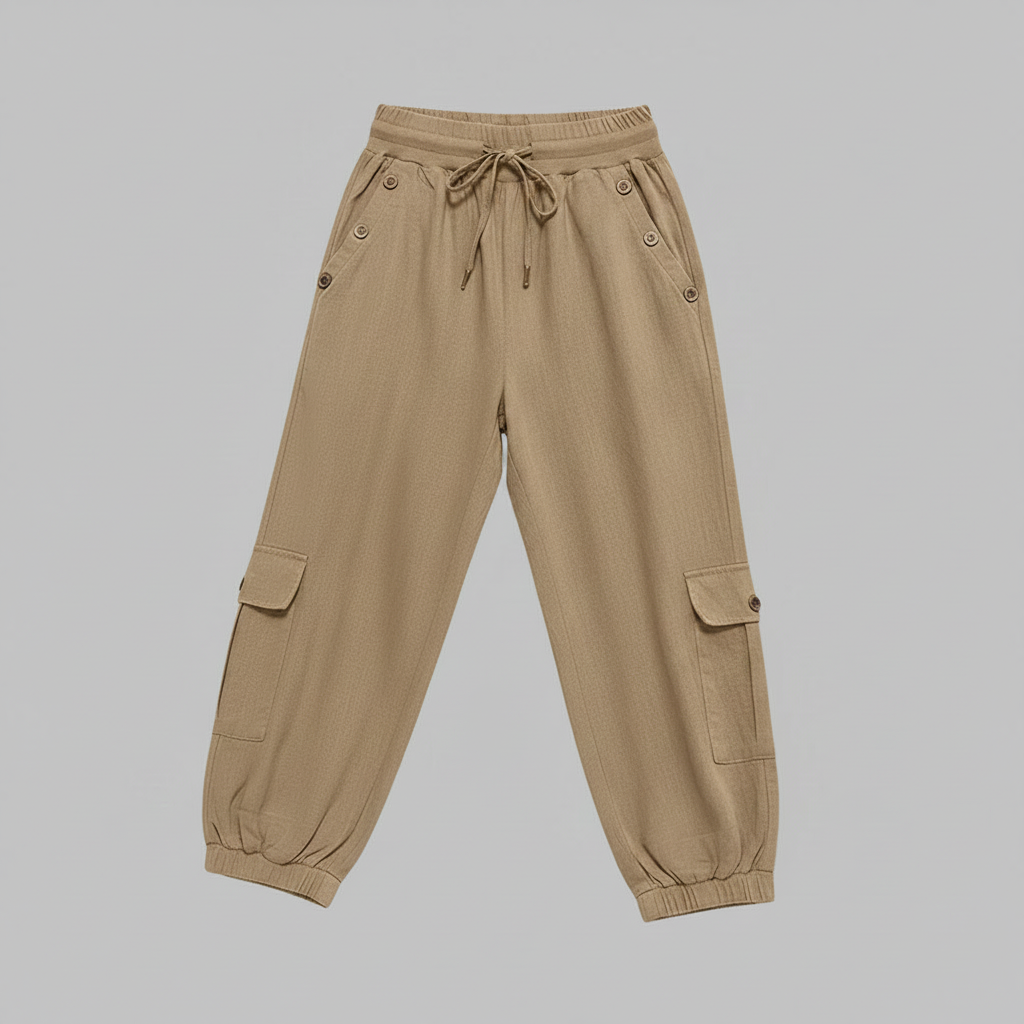 Jana | Women's Casual Trousers with Pockets and Drawstring