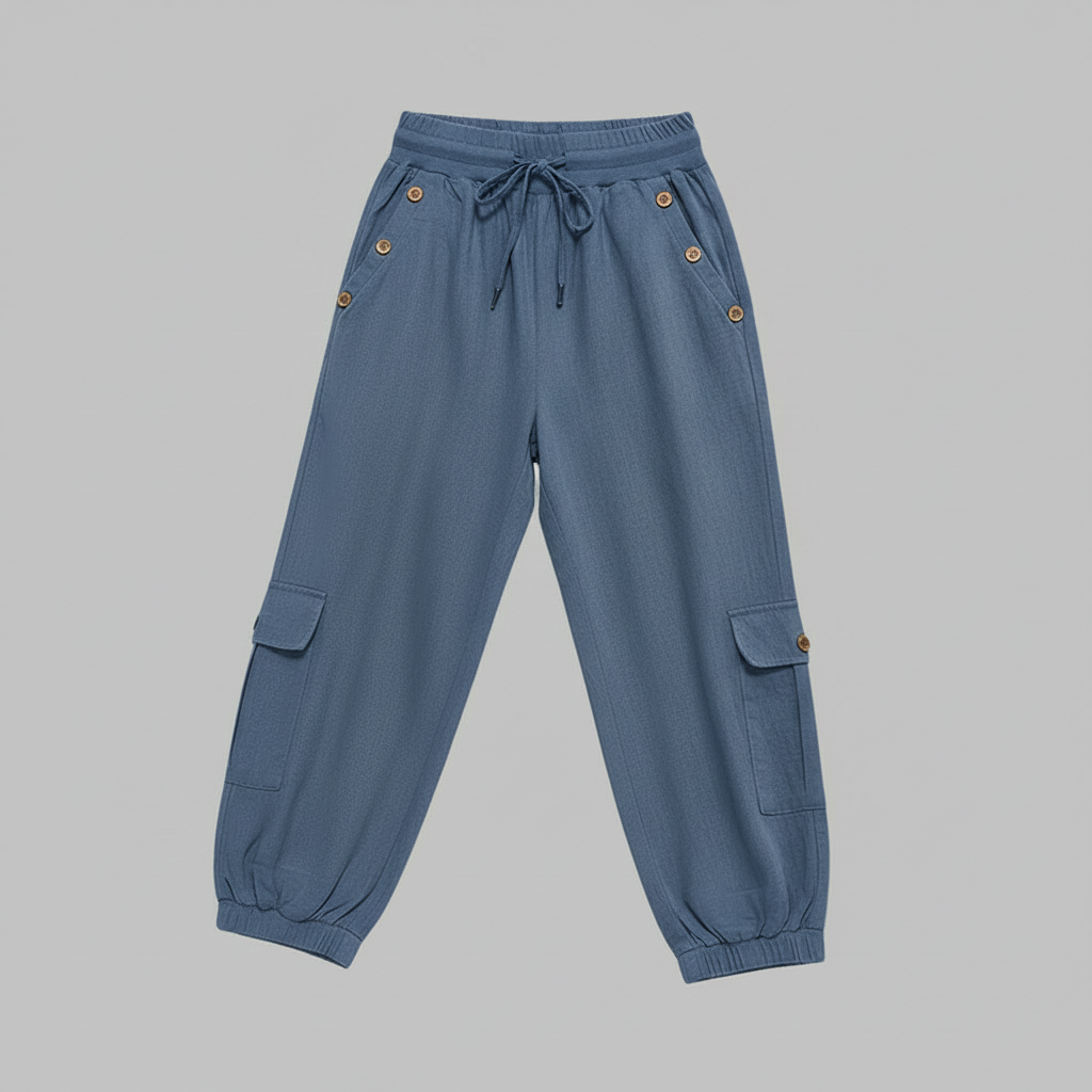 Jana | Women's Casual Trousers with Pockets and Drawstring