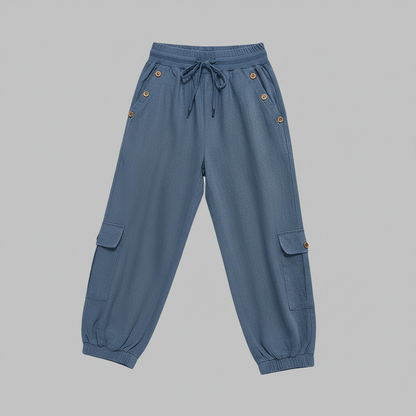 Jana | Women's Casual Trousers with Pockets and Drawstring
