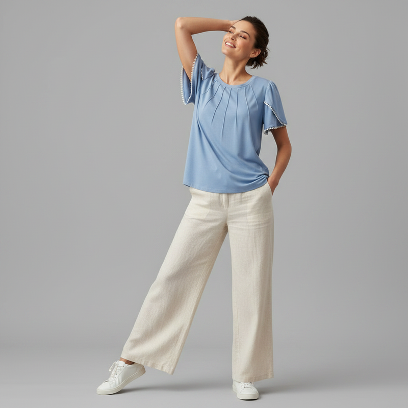 Vanessa Blouse | Women's Top Casual Summer Cotton Blouse
