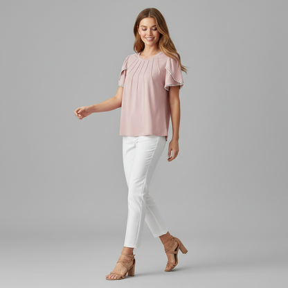 Vanessa Blouse | Women's Top Casual Summer Cotton Blouse