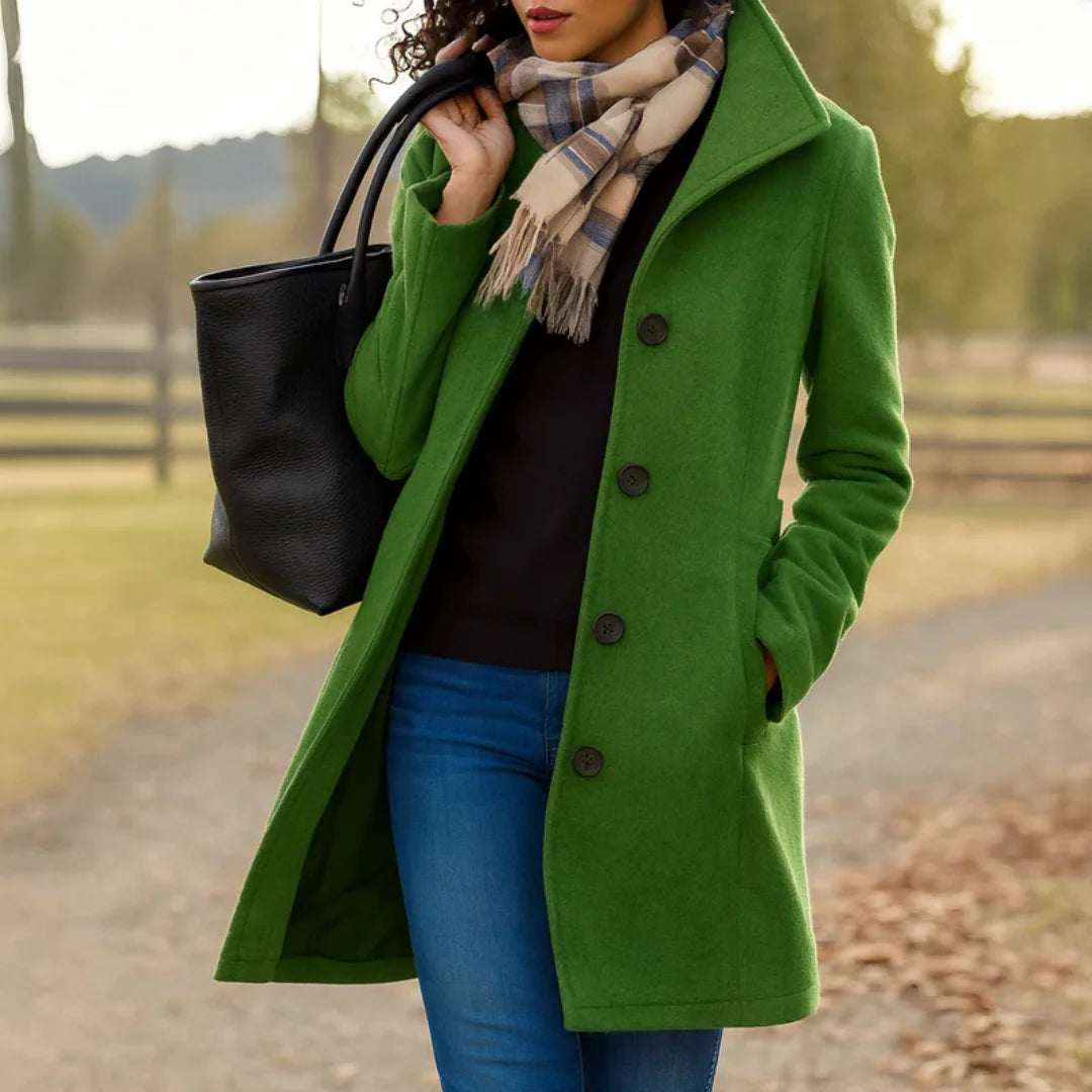 Women's Classic Button-Up Longline Winter Coat 7