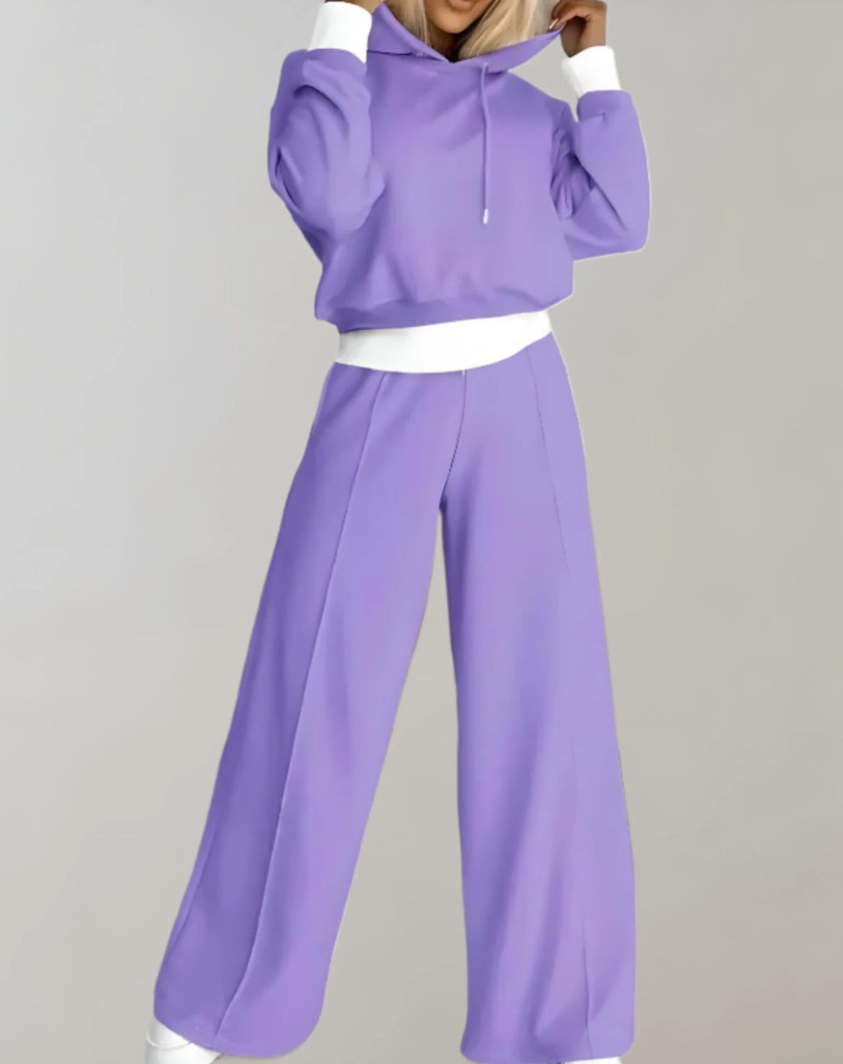 Women's Cozy Hooded Relaxed Fit Jogger Sweat Set 1