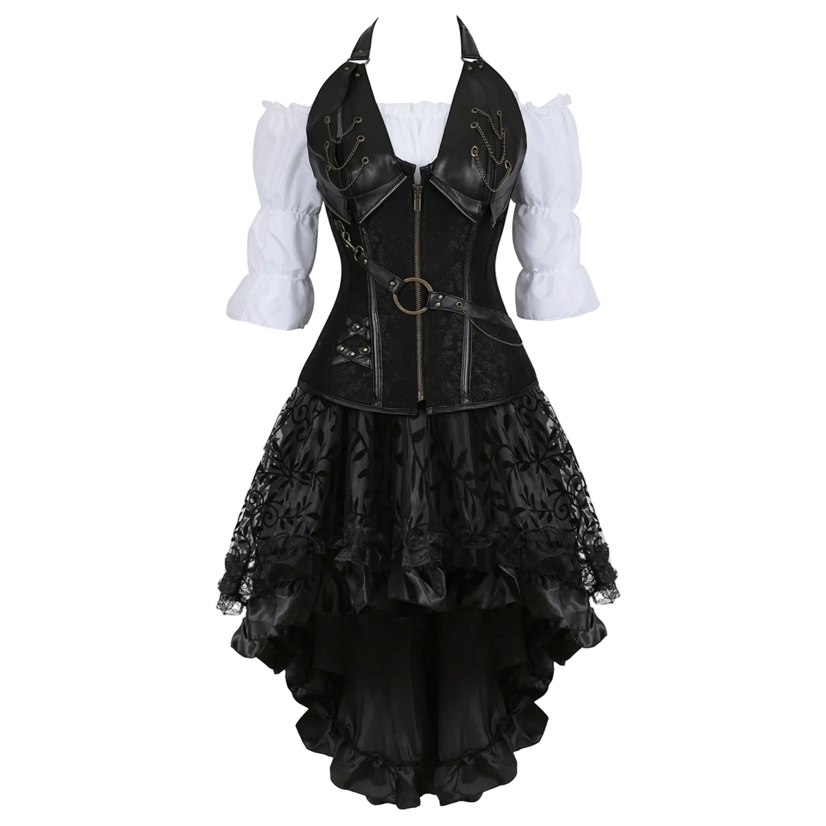 Women's Elegant Adjustable Corset Steampunk Costume 1