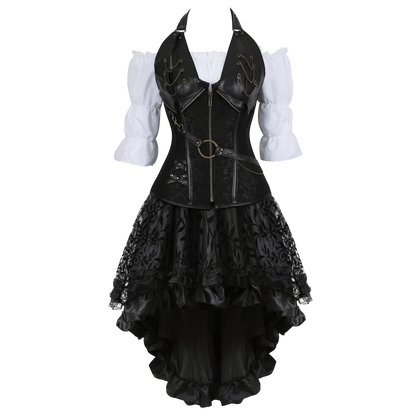 Women's Elegant Adjustable Corset Steampunk Costume 1