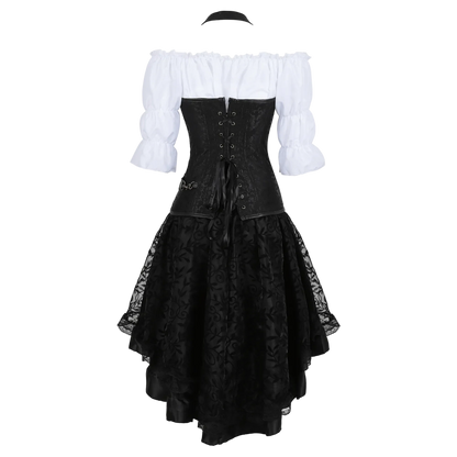 Women's Elegant Adjustable Corset Steampunk Costume 3