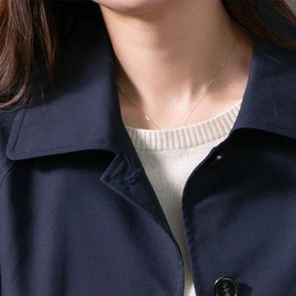 Women's Elegant Longline Tie-Waist Trench Coat 7
