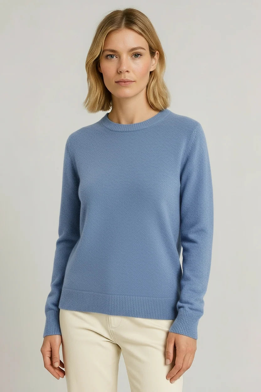 Women's Elegant Relaxed Fit Crewneck Sweater 5