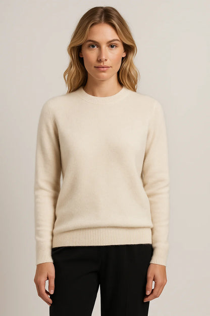 Women's Elegant Relaxed Fit Crewneck Sweater 7