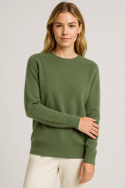 Women's Elegant Relaxed Fit Crewneck Sweater 8