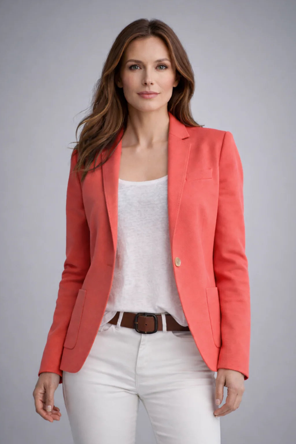 Women's Elegant Slim Fit Notched Lapel Blazer 5