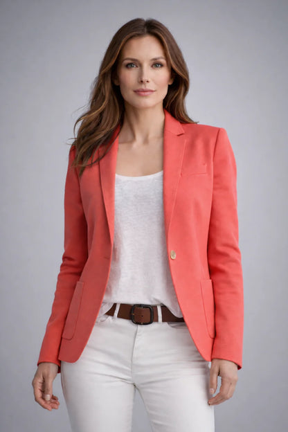 Women's Elegant Slim Fit Notched Lapel Blazer 5