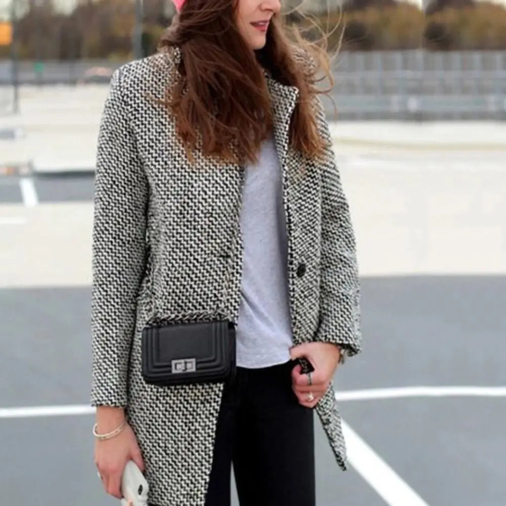 Women's Elegant Slim Longline Winter Coat 2