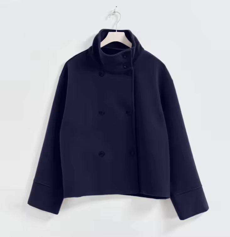 Women's Elegant Tailored Double-Breasted Coat 5