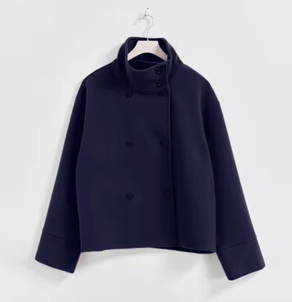 Women's Elegant Tailored Double-Breasted Coat 5