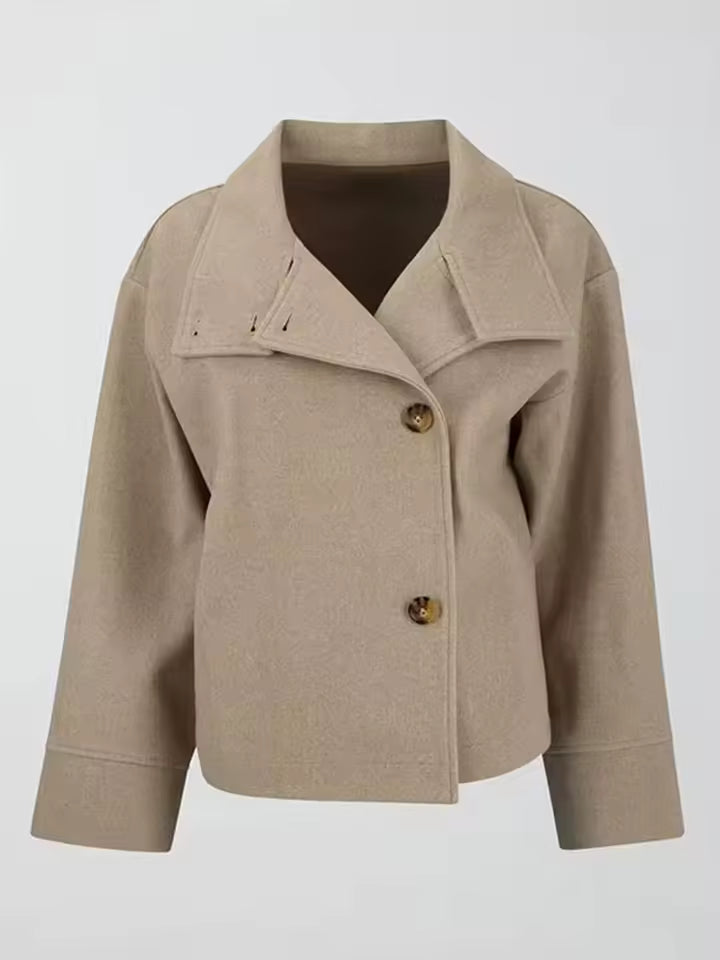 Women's Elegant Tailored Double-Breasted Coat 8