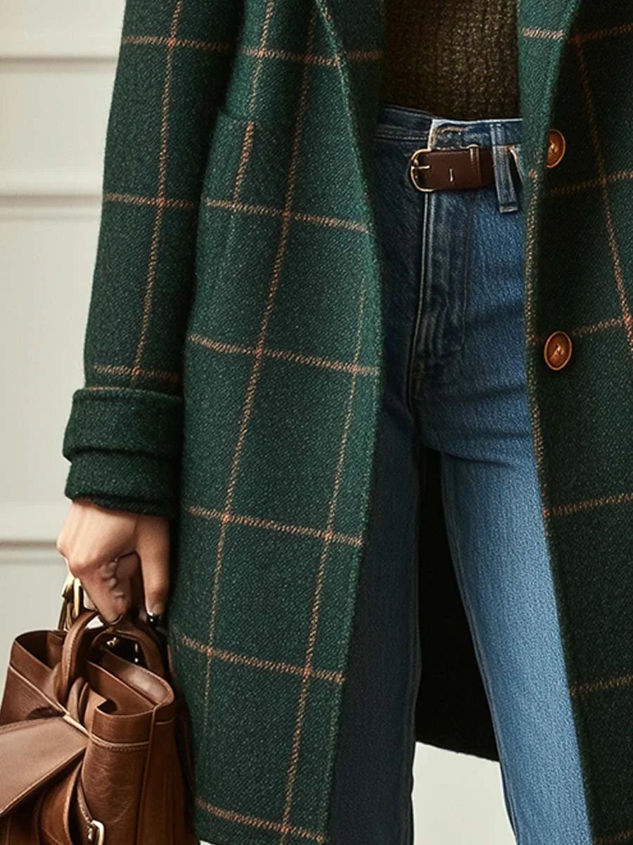 Women's Elegant Tailored Lapel Winter Coat 3