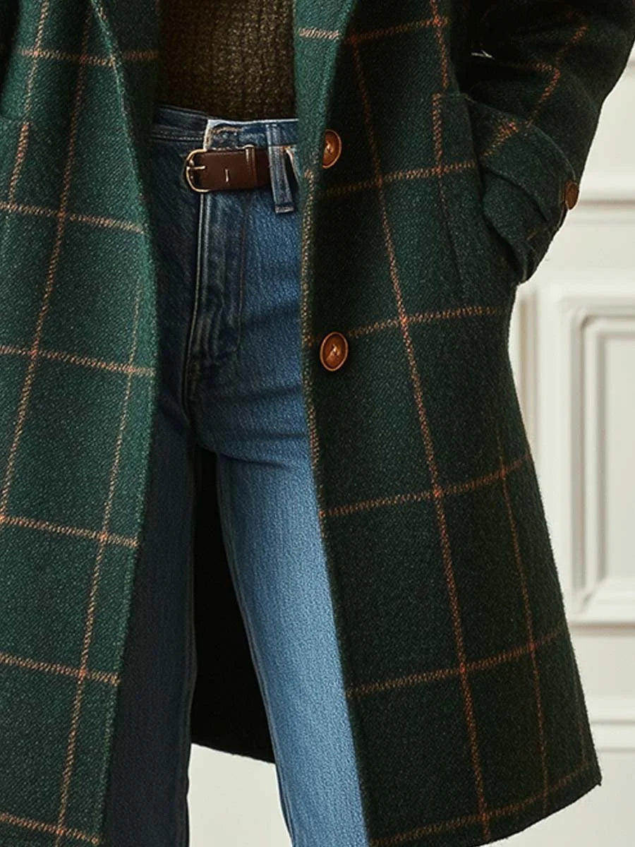 Women's Elegant Tailored Lapel Winter Coat 5