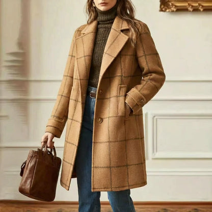 Women's Elegant Tailored Lapel Winter Coat 7