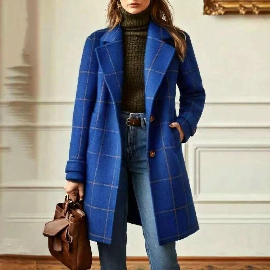 Women's Elegant Tailored Lapel Winter Coat 8